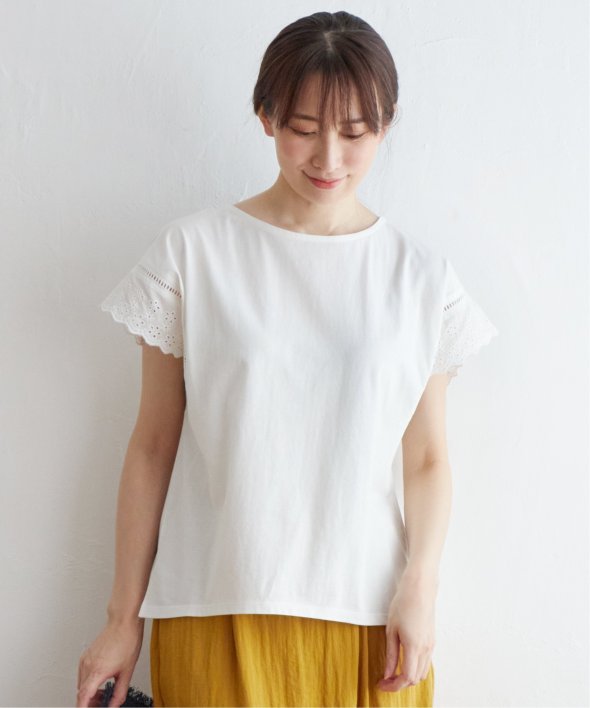 袖レースカットソープルオーバー,ikka| TOKYO DESIGN CHANNEL