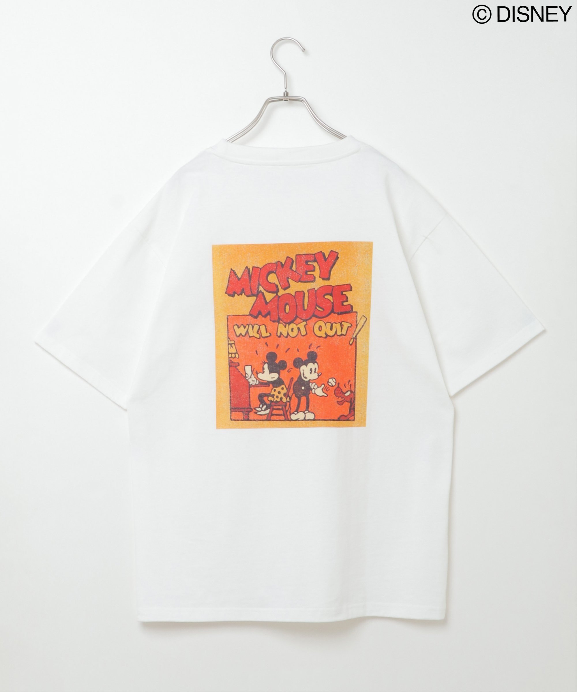 ミッキーレトロポスタープリントｔシャツ Vence Tokyo Design Channel